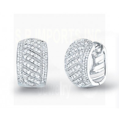 1.75CT Diamond Fashion Earrings on 14K White Gold.