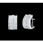 2.60CT Diamond Fashion Earrings on 14K White Gold.