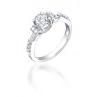 1.10ct tw Diamond Engagement Ring on 18K White Gold.