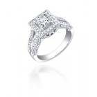 1.30ct tw Diamond Engagement Ring on 18K White Gold.