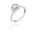 1.00ct tw Diamond Engagement Ring on 18K White Gold. 