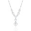 2.05CT Diamond Fashion Heart Necklace on 14K White Gold.