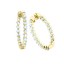 1.15CT Diamond Hoops Earrings on 14K Yellow Gold. 