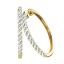 0.50CT Diamond Hoops Earrings on 14K Yellow Gold.