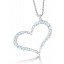 0.50CT Diamond Heart Pendant on 14K White Gold.