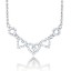 0.40CT Diamond Heart Necklace on 14K White Gold.