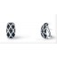 4.00CT Black & White Diamond Earrings on 14K White Gold.