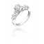 1.08ct tw Diamond Engagement Ring on 18K White Gold.